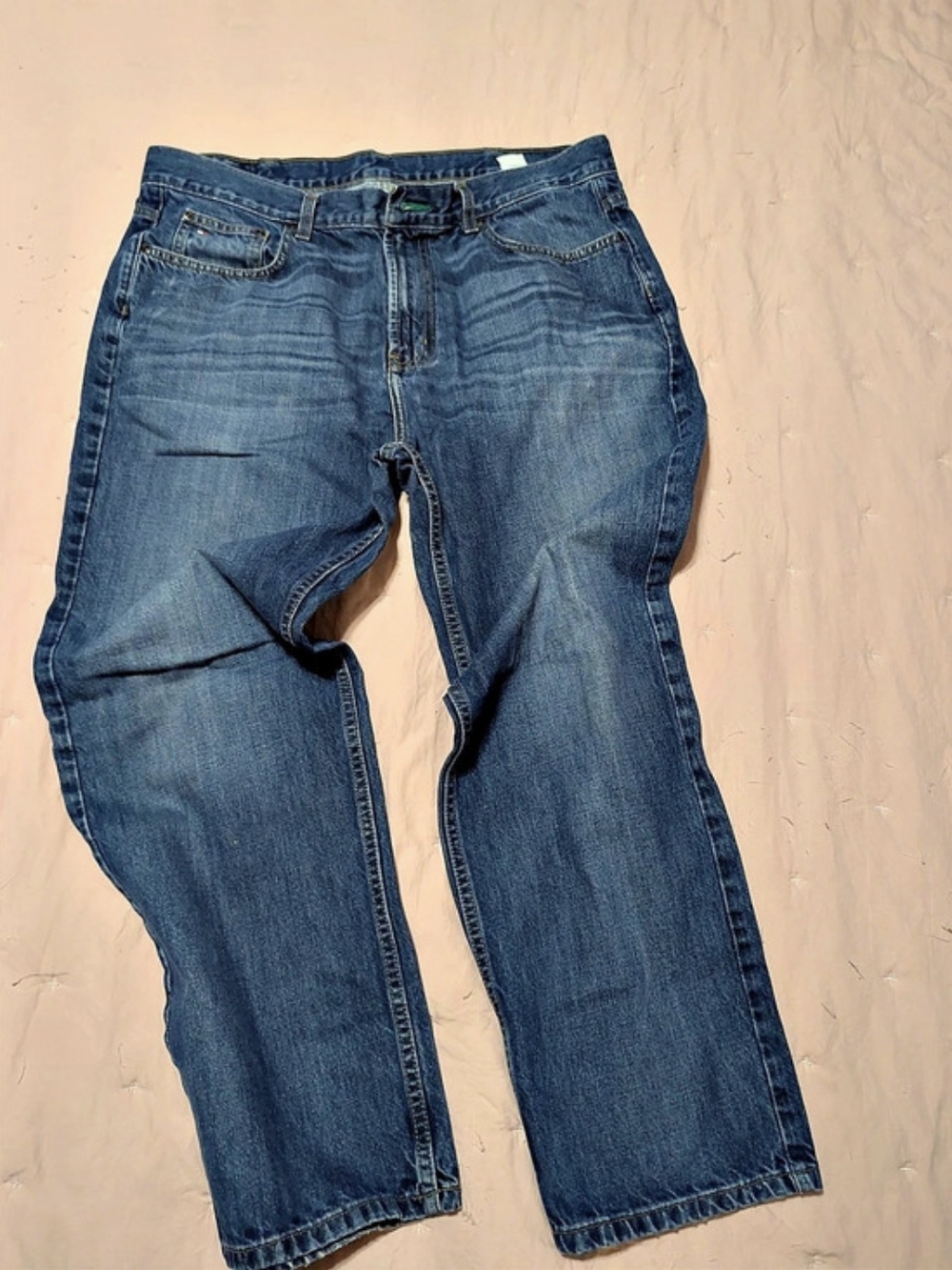 Tommy Hilfiger Straight Leg Jeans Blue Waist 38 Length 30
